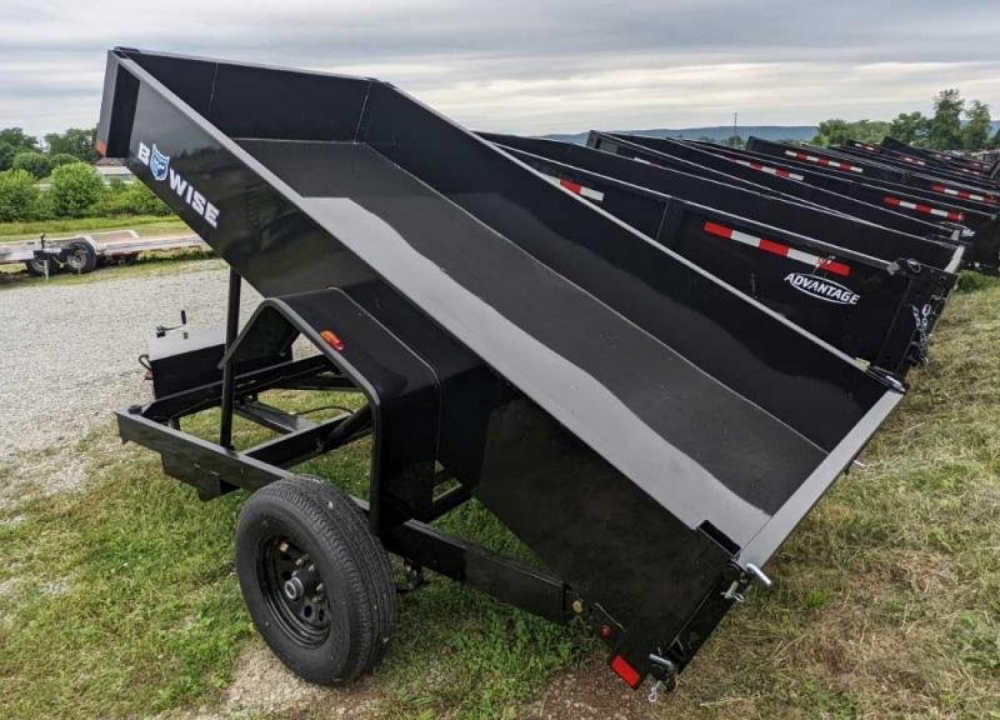 New 2027 BWise 5x10 Single Axle Dump w/ One Piece Gate
