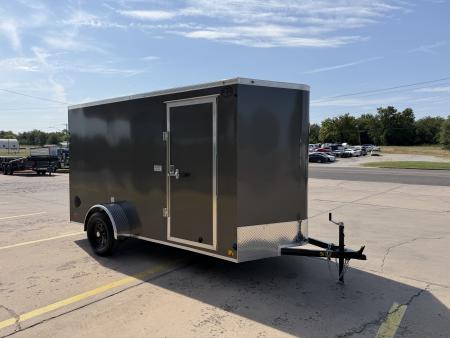 New #056768 2027 FOREST RIVER SA 6 X 12 SINGLE AXLE 3K ENCLOSED W/ REAR RAMP DOOR
