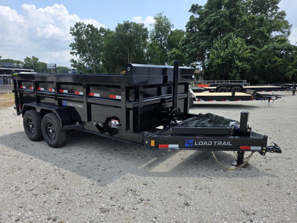 New 2026 Load Trail BRAND NEW TELESCOPIC COMMERCIAL 83" x 14' 36" SIDES 7GA FLOOR Tandem Axle Dump Low-Pro Dump TRAILER 83X14 Dump Trailer
