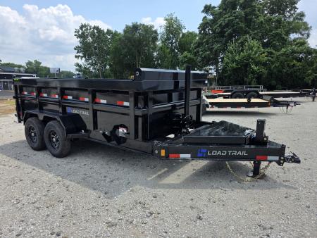 New 2026 Load Trail BRAND NEW TELESCOPIC COMMERCIAL 83" x 14' 36" SIDES 7GA FLOOR Tandem Axle Dump Low-Pro Dump TRAILER 83X14 Dump Trailer