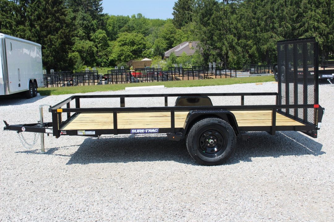 New 2027 Sure-Trac 6' x 12' Single Axle Tube Top Utility Trailer - 2990# GVW