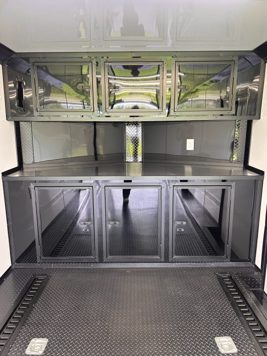 New 2026 Luxe 8.5x28 Race Trailer - Finished Interior- 7000lb Spread Torsion - Recessed E-Track-Full Escape Door-Removable Fender