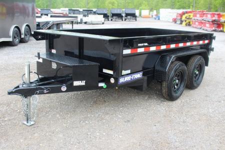 New 2027 Sure-Trac 5' x 10' Low Profile Homeowner Dump Trailer 7K TA - Single Ram (NO RAMPS)