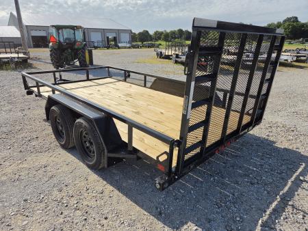 New 2026 Load Trail 83X14 TANDEM 7K TUBE TOP UTILITY W/4' SPRING GATE