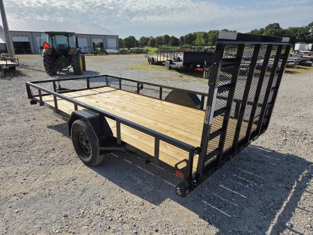 New 2026 Load Trail 77X14 SINGLE 3.5K TUBE TOP UTILITY W/4' SPRING GATE
