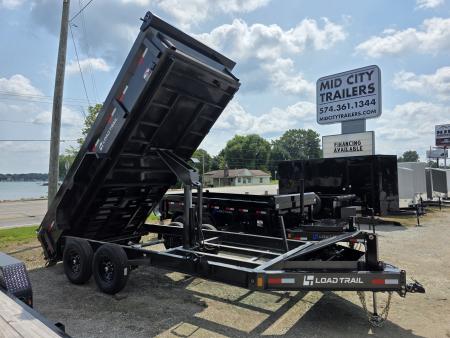 New 2026 Load Trail 83X16 14K DUMP TRAILER 24  SIDE 7 GAUGE FLOOR COMMERCIAL 83 X 16 Dump Trailer