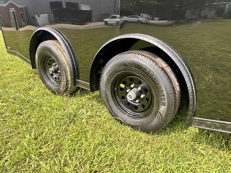 New 2026 Luxe 8.5x16 Race Trailer-Finsihed Interior-5200LB Torsion Axle- Black poly