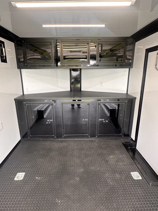 New 2026 Luxe 8.5x16 Race Trailer-Finsihed Interior-5200LB Torsion Axle- Black poly