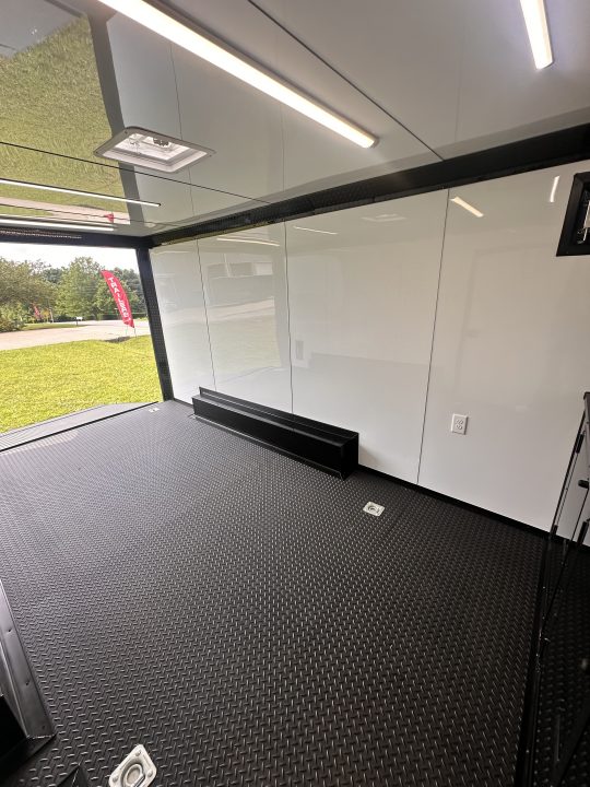 New 2026 Luxe 8.5x16 Race Trailer-Finsihed Interior-5200LB Torsion Axle- Black poly