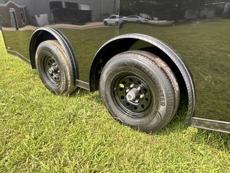 New 2026 Luxe 8.5x16 Race Trailer-Finsihed Interior-5200LB Torsion Axle- Black poly