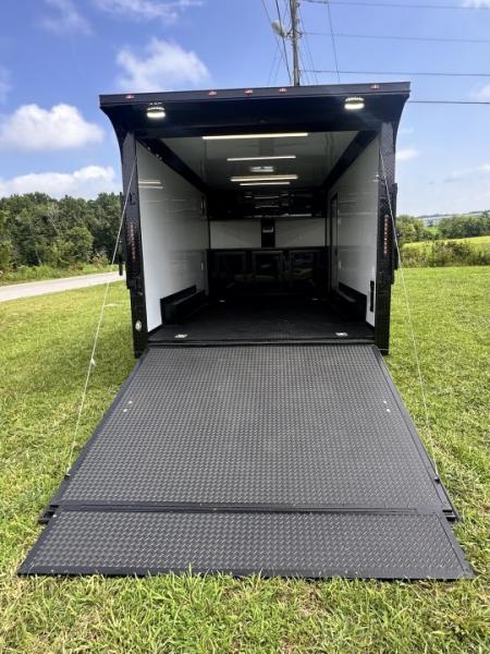 New 2026 Luxe 8.5x16 Race Trailer-Finsihed Interior-5200LB Torsion Axle- Black poly
