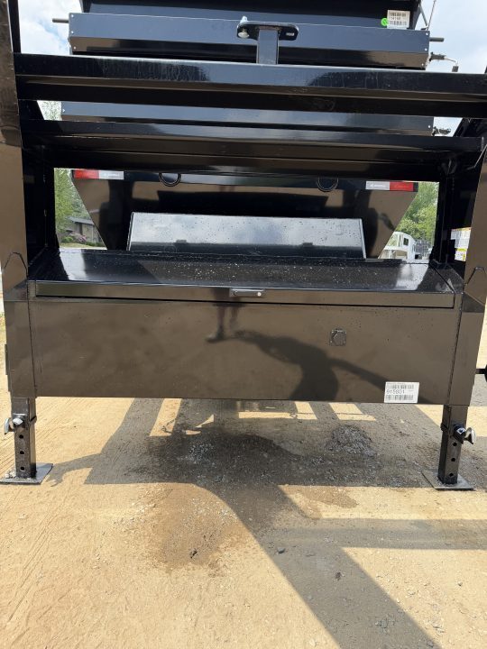 New 2027 IRON BULL / ROLL-OFF DUMP TRAILER / 2-8,000# AXLES / 20 K WARRIOR WINCH / WITH 3-BLACK 16' DUMP BINS