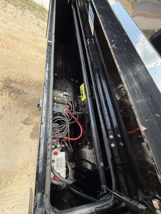 New 2027 IRON BULL / ROLL-OFF DUMP TRAILER / 2-8,000# AXLES / 20 K WARRIOR WINCH / WITH 3-BLACK 16' DUMP BINS