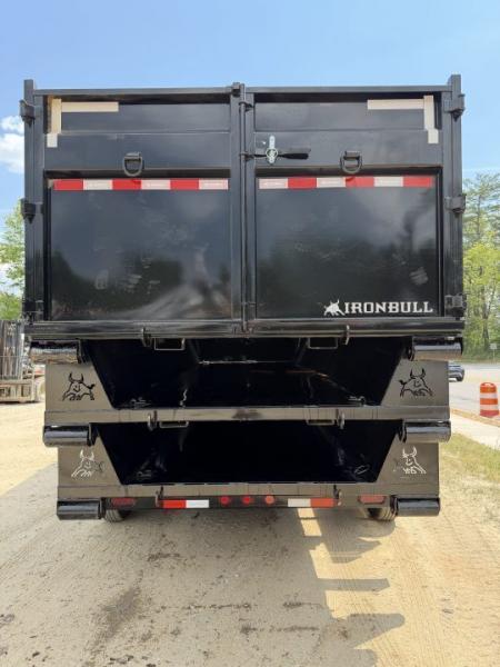 New 2027 IRON BULL / ROLL-OFF DUMP TRAILER / 2-8,000# AXLES / 20 K WARRIOR WINCH / WITH 3-BLACK 16' DUMP BINS