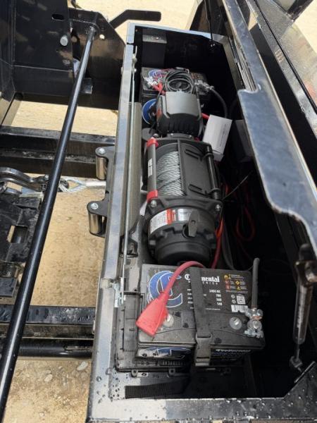 New 2027 IRON BULL / ROLL-OFF DUMP TRAILER / 2-8,000# AXLES / 20 K WARRIOR WINCH / WITH 3-BLACK 16' DUMP BINS