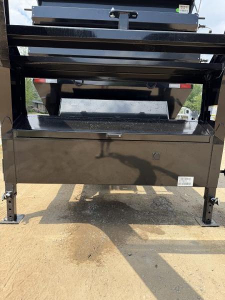 New 2027 IRON BULL / ROLL-OFF DUMP TRAILER / 2-8,000# AXLES / 20 K WARRIOR WINCH / WITH 3-BLACK 16' DUMP BINS