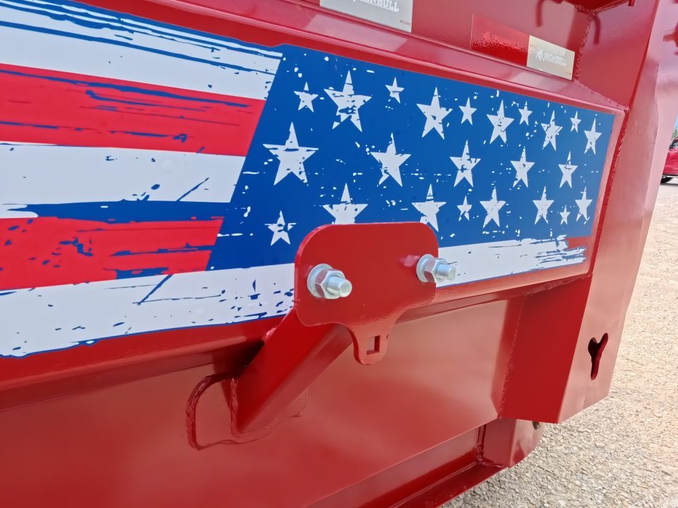 New 2027 Iron Bull 83 x 14 DWB ***America 250*** Dump Trailer with 14Ply Tires, Aluminum Ramps, 14K GVWR & America 250 Decals