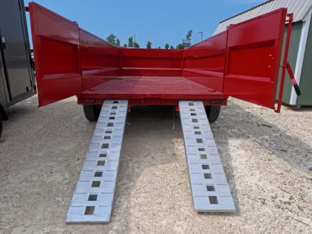 New 2027 Iron Bull 83 x 14 DWB ***America 250*** Dump Trailer with 14Ply Tires, Aluminum Ramps, 14K GVWR & America 250 Decals