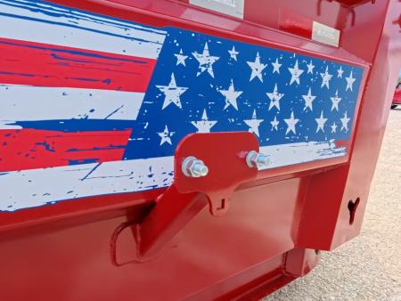 New 2027 Iron Bull 83 x 14 DWB ***America 250*** Dump Trailer with 14Ply Tires, Aluminum Ramps, 14K GVWR & America 250 Decals