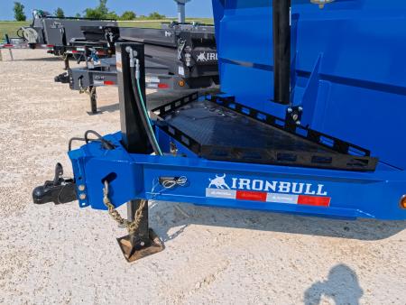 New 2027 Iron Bull 83 x 16 DWB **AMERICA 250** Dump Trailer -48" Sides, 16K GVWR, 16 Ply Black Single Tires, Solar Panel Charger, Aluminum Ramps
