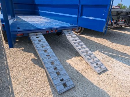 New 2027 Iron Bull 83 x 16 DWB **AMERICA 250** Dump Trailer -48" Sides, 16K GVWR, 16 Ply Black Single Tires, Solar Panel Charger, Aluminum Ramps