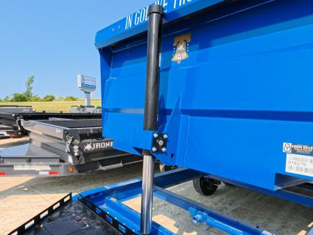 New 2027 Iron Bull 83 x 16 DWB **AMERICA 250** Dump Trailer -48" Sides, 16K GVWR, 16 Ply Black Single Tires, Solar Panel Charger, Aluminum Ramps