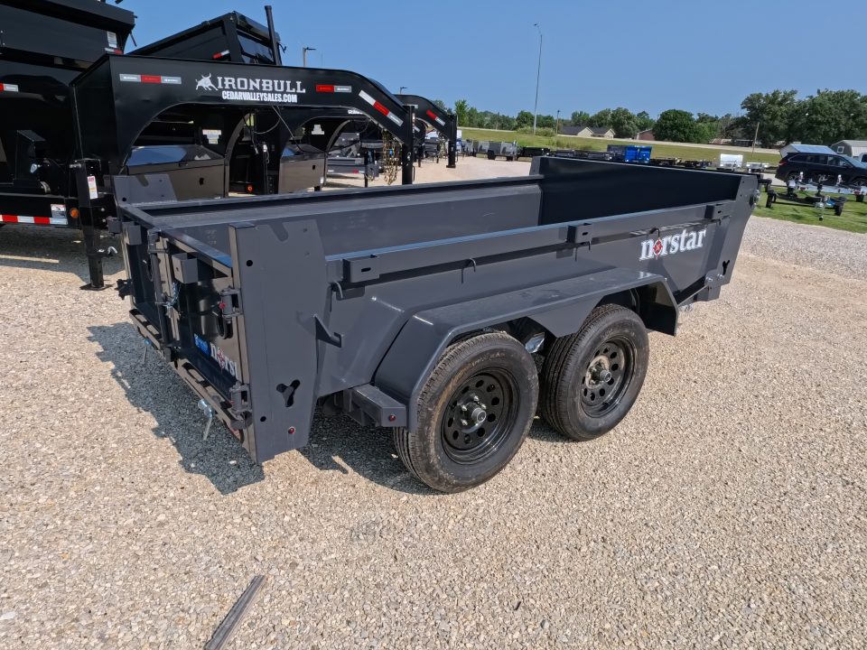 New 2027 Norstar 60 X 10 DCB Dump Trailer with 2) 3500 lb. Axles, 8 Ply Tires - Gray