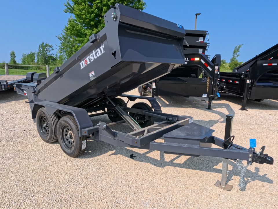 New 2027 Norstar 60 X 10 DCB Dump Trailer with 2) 3500 lb. Axles, 8 Ply Tires - Gray