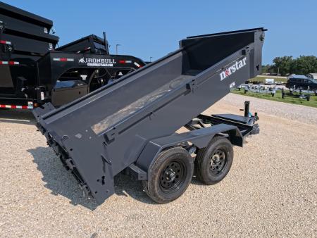 New 2027 Norstar 60 X 10 DCB Dump Trailer with 2) 3500 lb. Axles, 8 Ply Tires - Gray