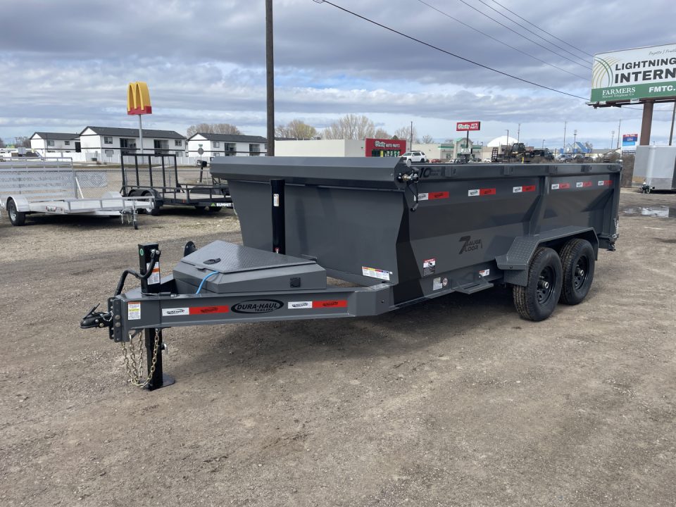 New 2026 Dura-Haul 7x14 14k 3' High Side Dump Trailer with Telescopic Lift