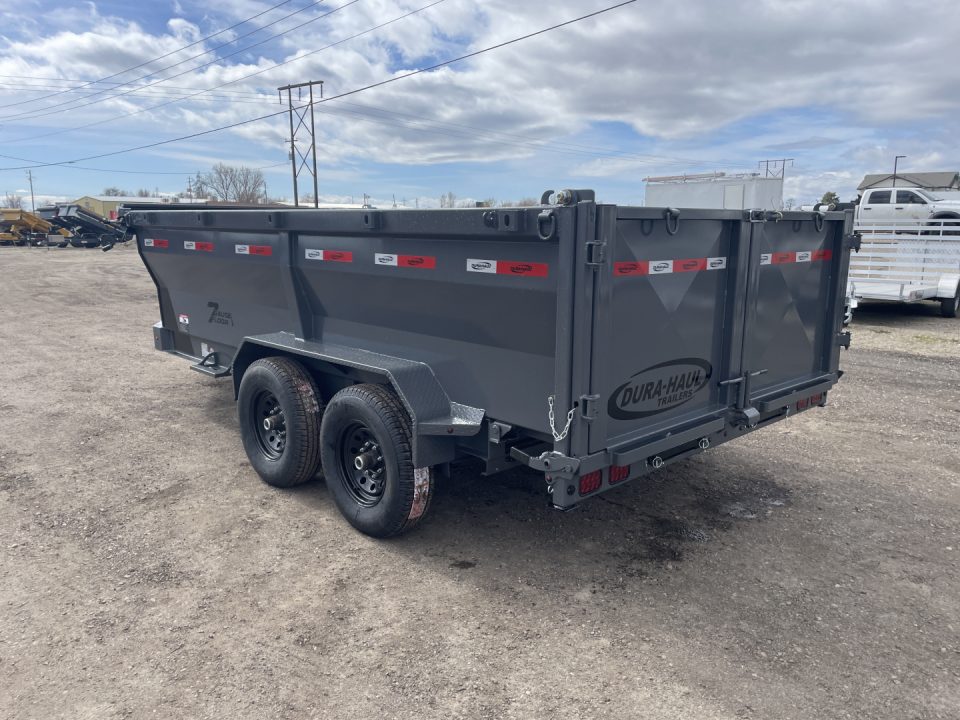 New 2026 Dura-Haul 7x14 14k 3' High Side Dump Trailer with Telescopic Lift