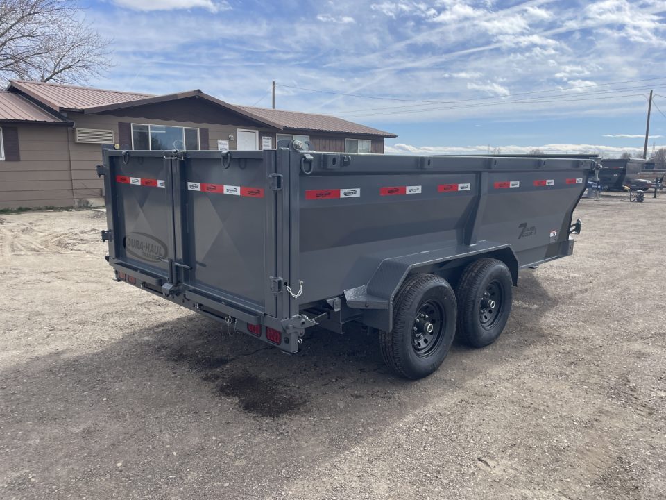 New 2026 Dura-Haul 7x14 14k 3' High Side Dump Trailer with Telescopic Lift