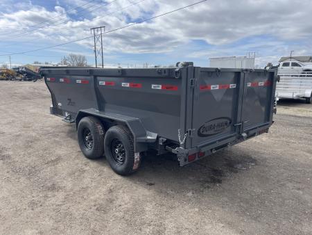 New 2026 Dura-Haul 7x14 14k 3' High Side Dump Trailer with Telescopic Lift