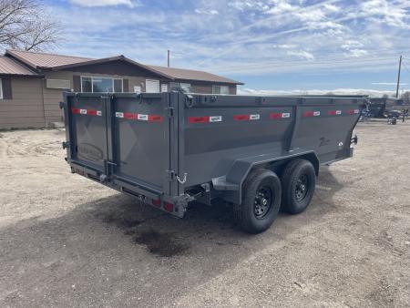 New 2026 Dura-Haul 7x14 14k 3' High Side Dump Trailer with Telescopic Lift