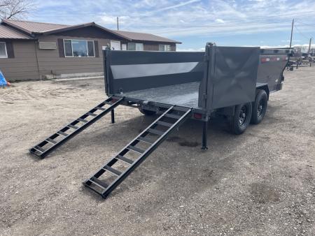 New 2026 Dura-Haul 7x14 14k 3' High Side Dump Trailer with Telescopic Lift