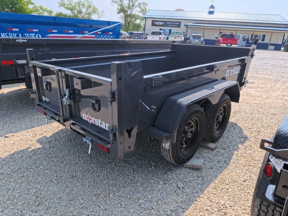 New 2027 Norstar 60 X 10 DCB Dump Trailer with 2) 3500 lb. Axles, 8 Ply Tires - Gray