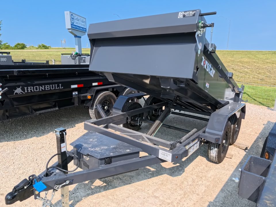 New 2027 Norstar 60 X 10 DCB Dump Trailer with 2) 3500 lb. Axles, 8 Ply Tires - Gray