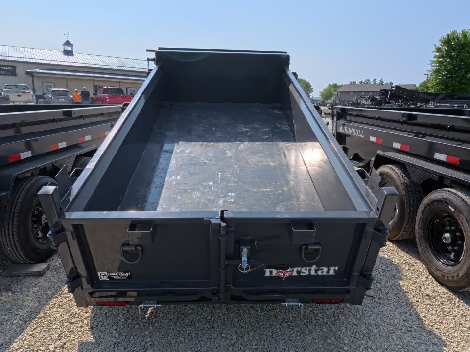 New 2027 Norstar 60 X 10 DCB Dump Trailer with 2) 3500 lb. Axles, 8 Ply Tires - Gray