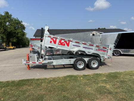 New 2026 N & N Trailers 7x14 Galvanized Dump Trailer
