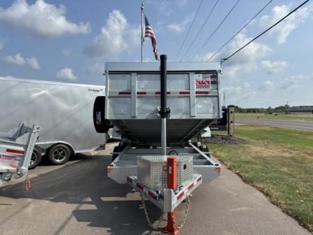 New 2026 N & N Trailers 7x14 Galvanized Dump Trailer