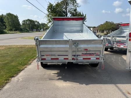 New 2026 N & N Trailers 7x14 Galvanized Dump Trailer