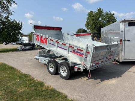 New 2026 N & N Trailers 7x14 Galvanized Dump Trailer