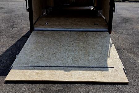 New 8 X 24 CAR HAULER ENCLOSED 2027 LIGHTNING 5200# AXLES POLY COMPOSITE EXTERIOR ALL ALUMINUM
