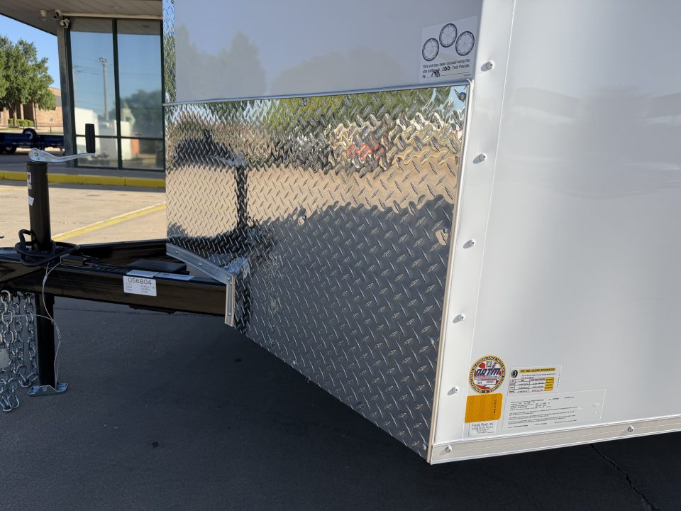 New #056804 2027 FOREST RIVER TA2 7 X 14 TANDEM AXLE 7K ENCLOSED W/ REAR DOUBLE DOORS