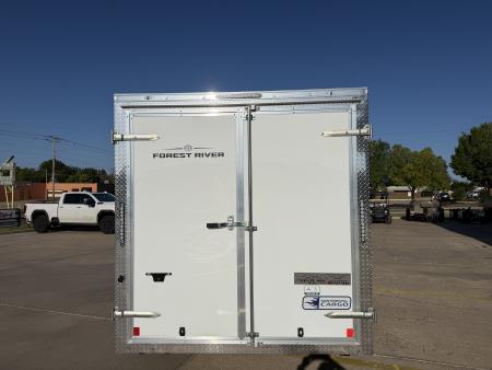 New #056804 2027 FOREST RIVER TA2 7 X 14 TANDEM AXLE 7K ENCLOSED W/ REAR DOUBLE DOORS