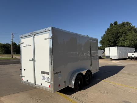New #056804 2027 FOREST RIVER TA2 7 X 14 TANDEM AXLE 7K ENCLOSED W/ REAR DOUBLE DOORS