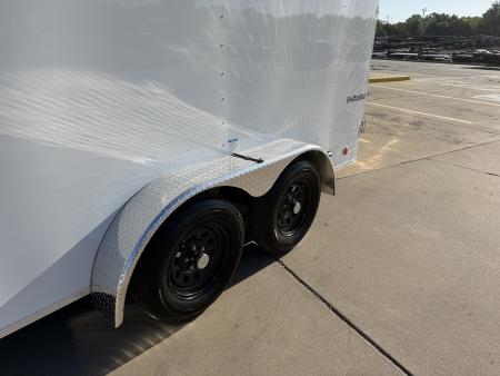 New #056804 2027 FOREST RIVER TA2 7 X 14 TANDEM AXLE 7K ENCLOSED W/ REAR DOUBLE DOORS