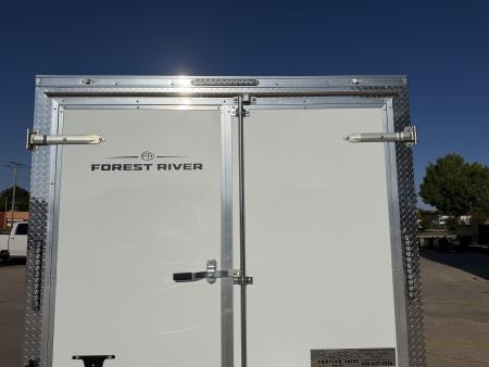New #056804 2027 FOREST RIVER TA2 7 X 14 TANDEM AXLE 7K ENCLOSED W/ REAR DOUBLE DOORS