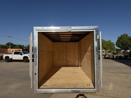 New #056804 2027 FOREST RIVER TA2 7 X 14 TANDEM AXLE 7K ENCLOSED W/ REAR DOUBLE DOORS