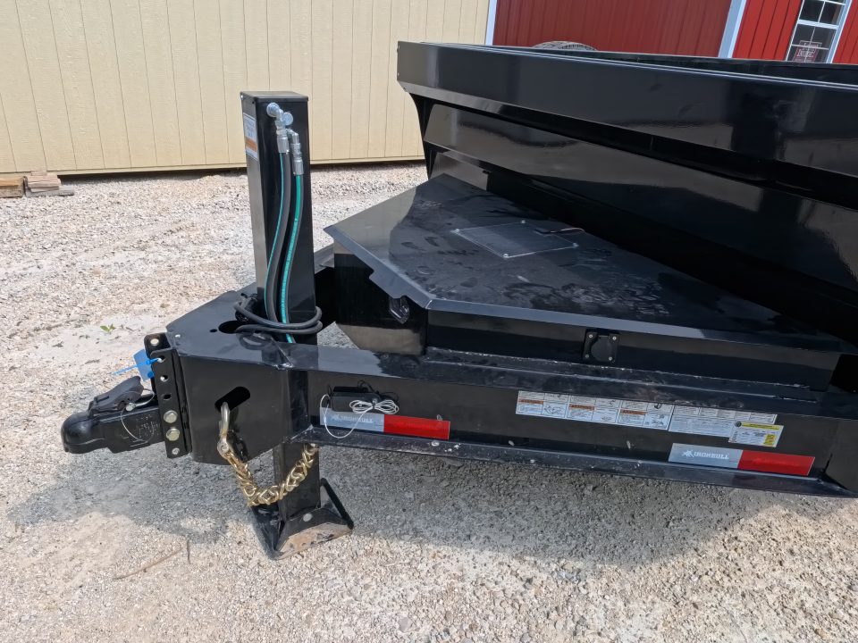 New 2026 Iron Bull 83 x 14 DWB Dump Trailer, 14,999 GVWR, 14Ply Tires, Solar Panel Charger, Hydraulic Jack